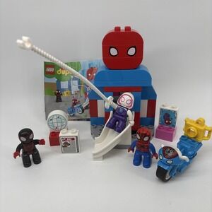 Lego DUPLO 10940 Spider-Man Headquarters 100% Complete Set Ghost Spider Miles